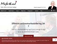 Tablet Screenshot of majbrittlund.dk